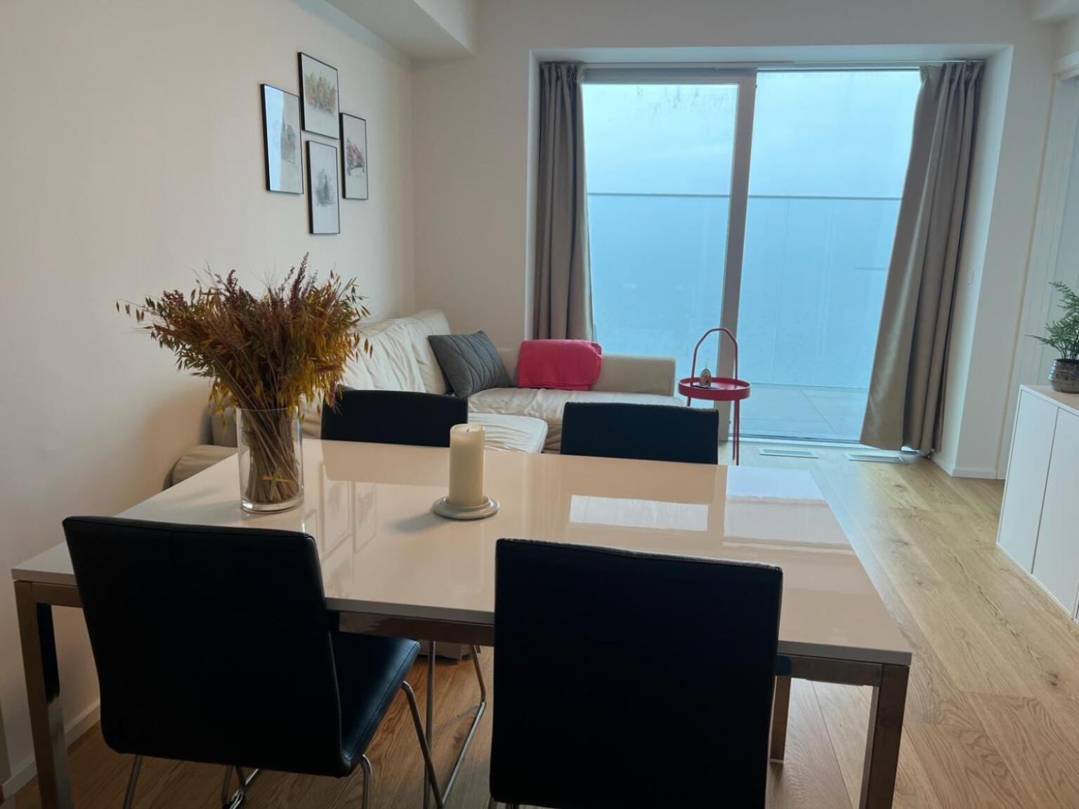 26-Etage Lejlighed Med Utrolig Havudsigt Århus Kültér fotó