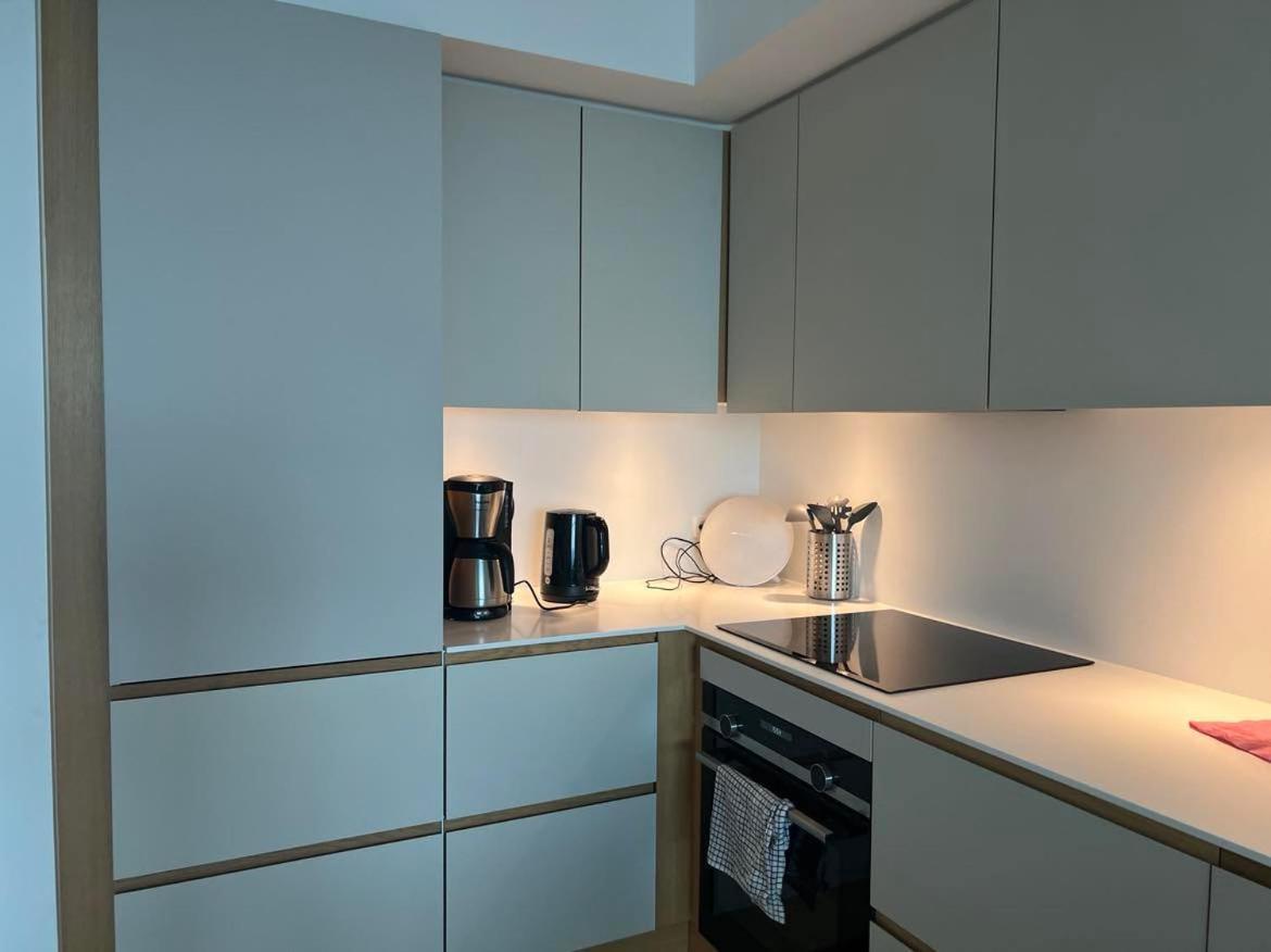 26-Etage Lejlighed Med Utrolig Havudsigt Århus Kültér fotó