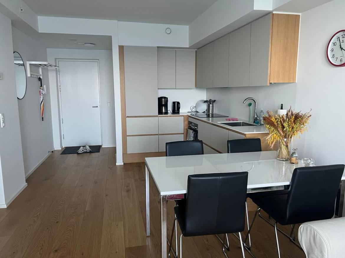 26-Etage Lejlighed Med Utrolig Havudsigt Århus Kültér fotó
